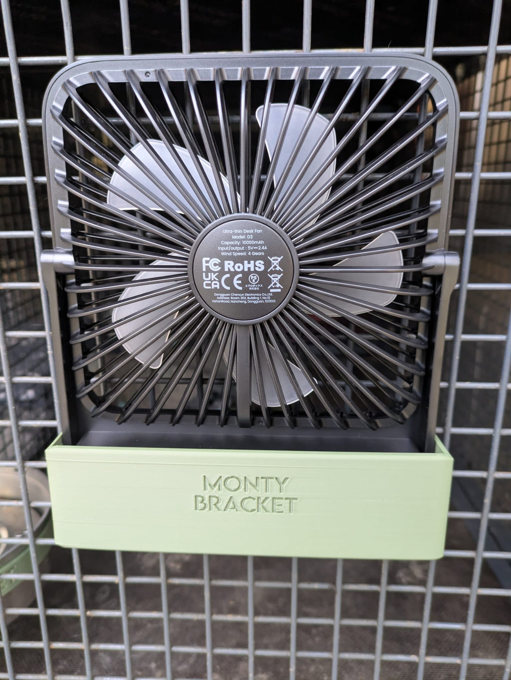 Monty Bracket Cooling Fan