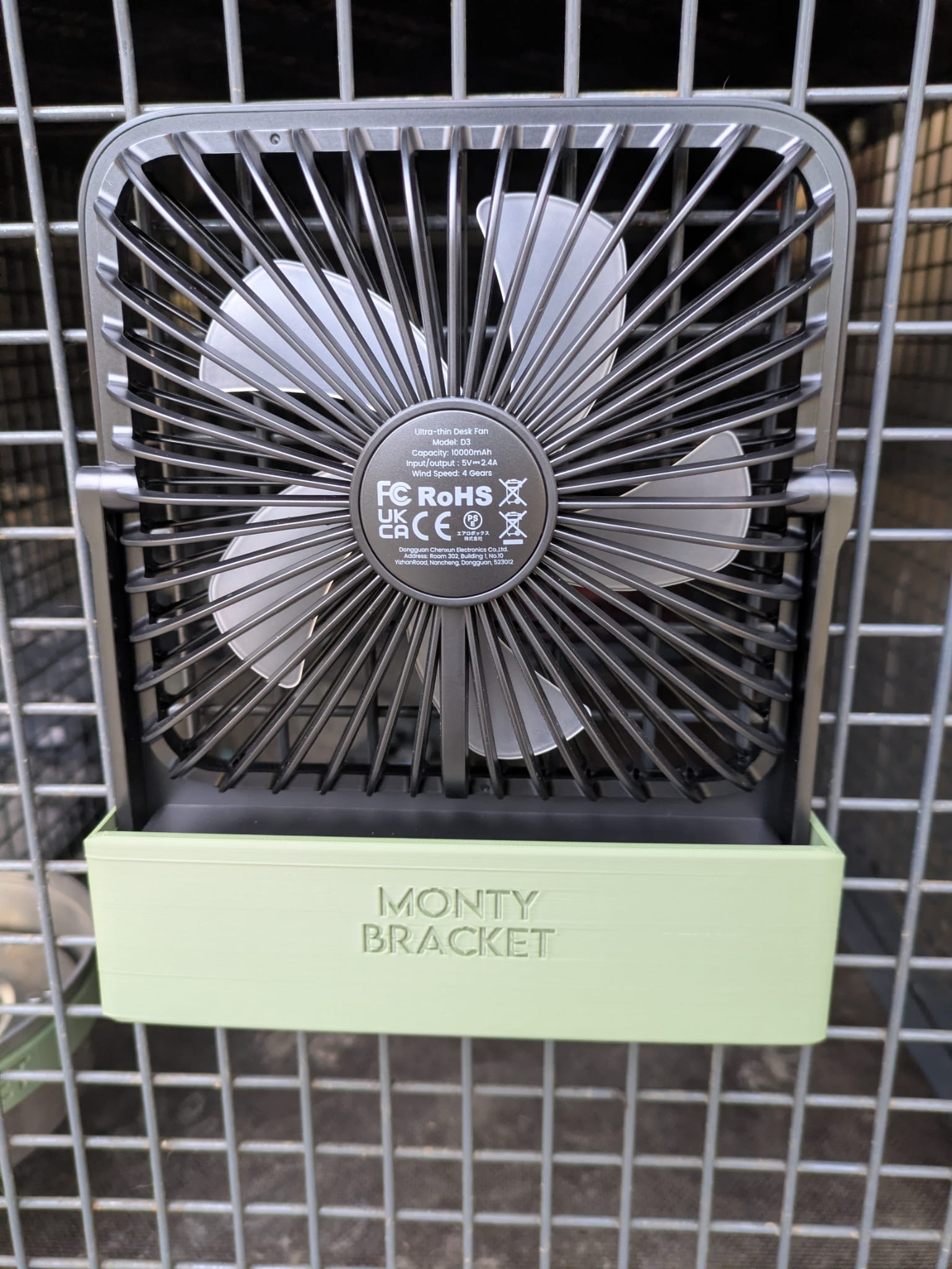 Monty Bracket Cooling Fan