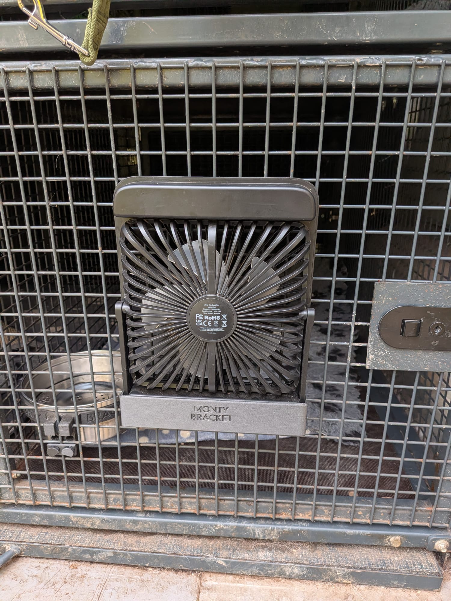 Monty Bracket Cooling Fan and holder